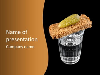 Vodka Lifestyle Cornichon PowerPoint Template