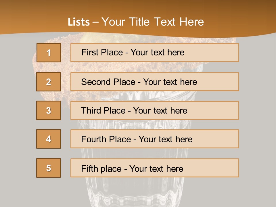 Vodka Lifestyle Cornichon PowerPoint Template