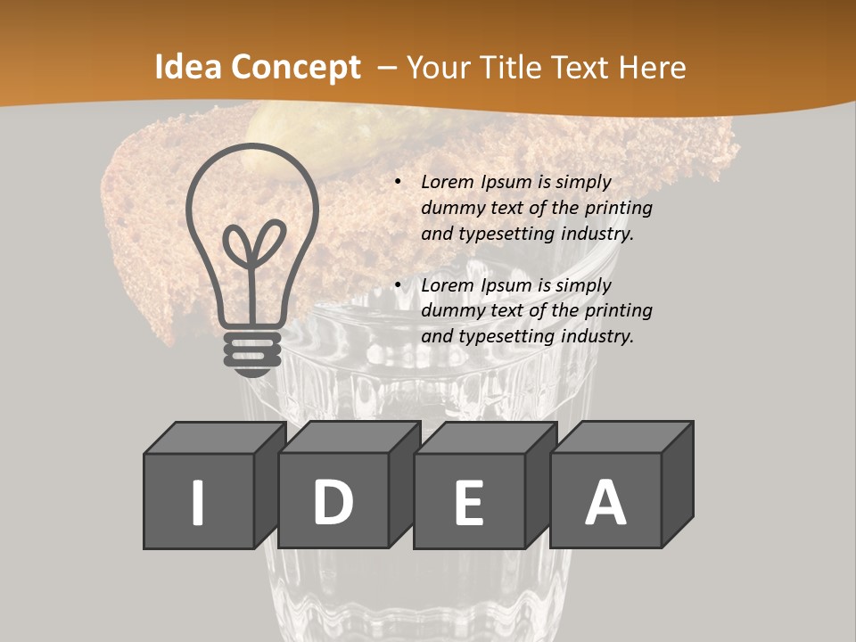 Vodka Lifestyle Cornichon PowerPoint Template