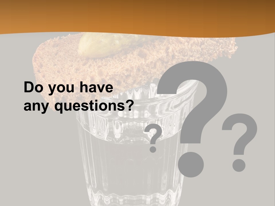 Vodka Lifestyle Cornichon PowerPoint Template