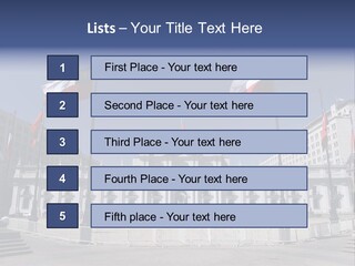 Downtown Monument America PowerPoint Template