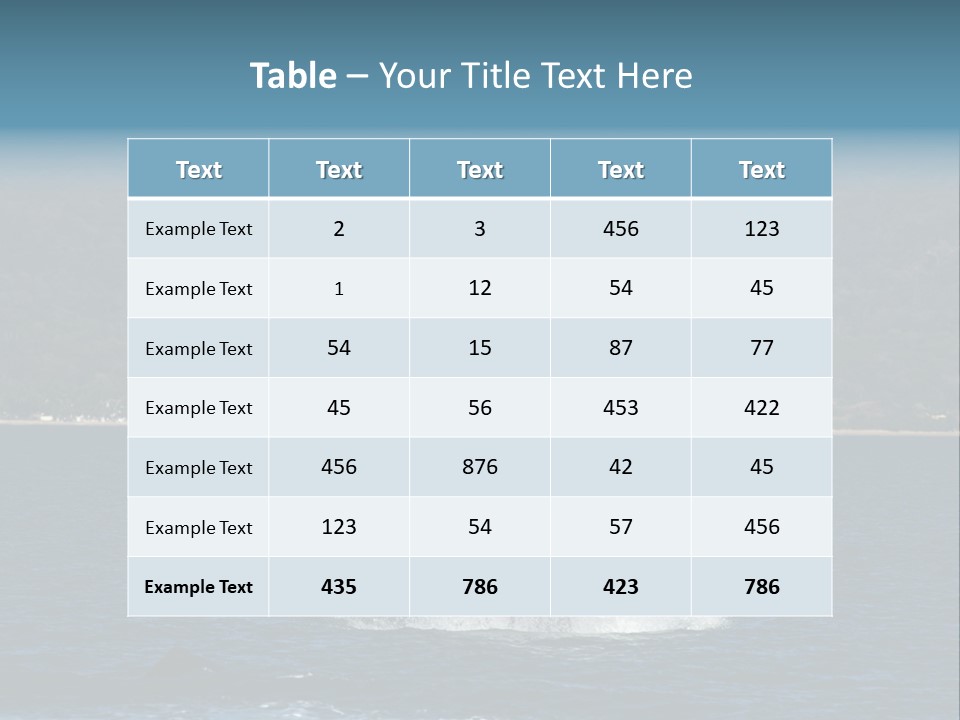 Vallarta Ocean Splach PowerPoint Template