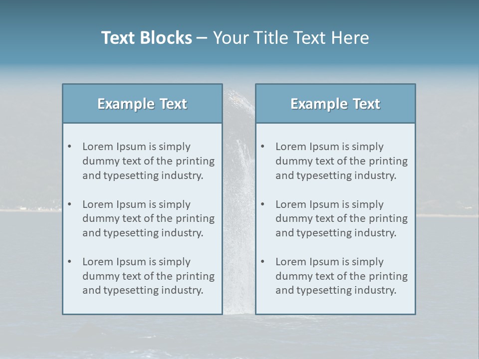 Vallarta Ocean Splach PowerPoint Template
