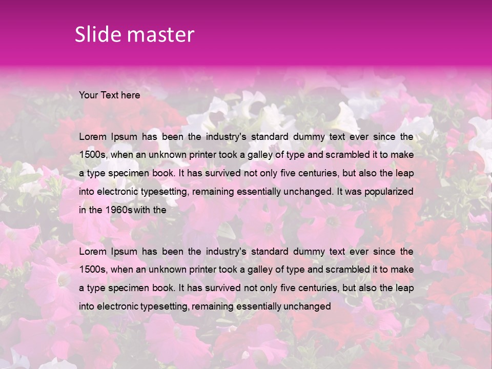 Purple Grow Spring PowerPoint Template
