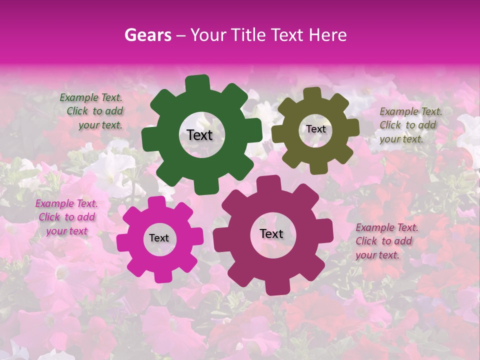 Purple Grow Spring PowerPoint Template