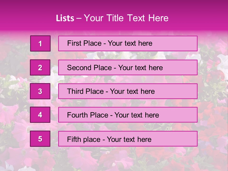 Purple Grow Spring PowerPoint Template