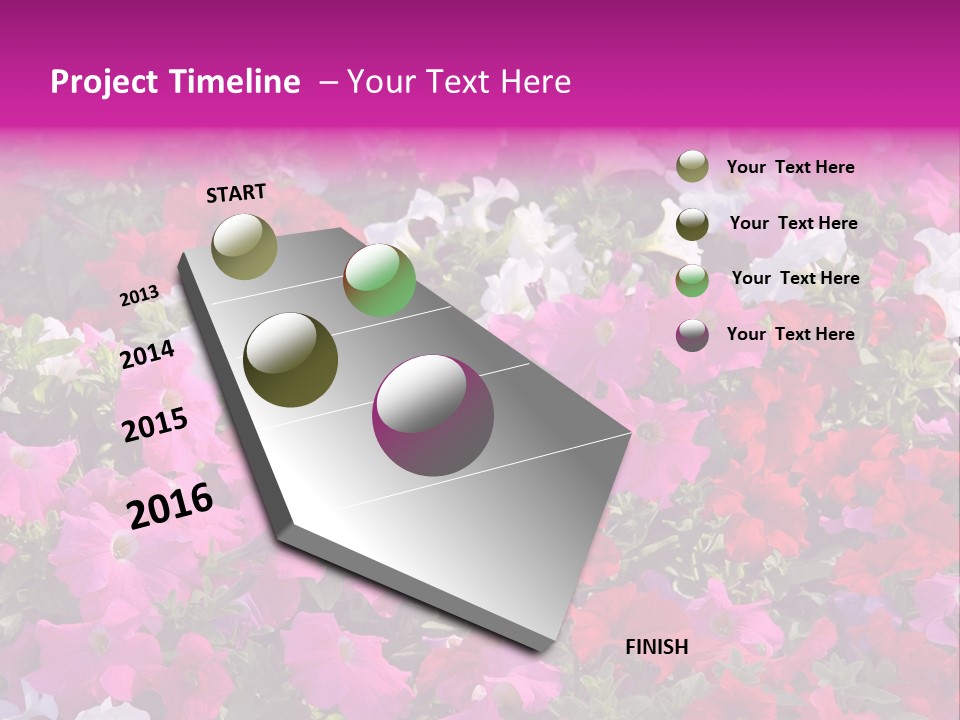 Purple Grow Spring PowerPoint Template