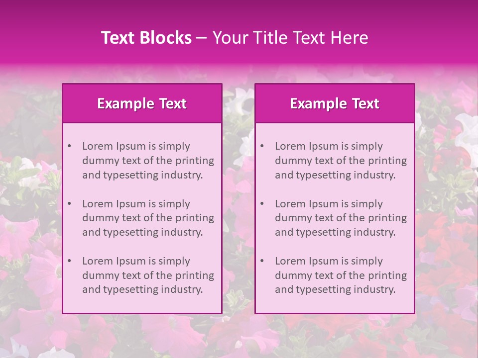 Purple Grow Spring PowerPoint Template