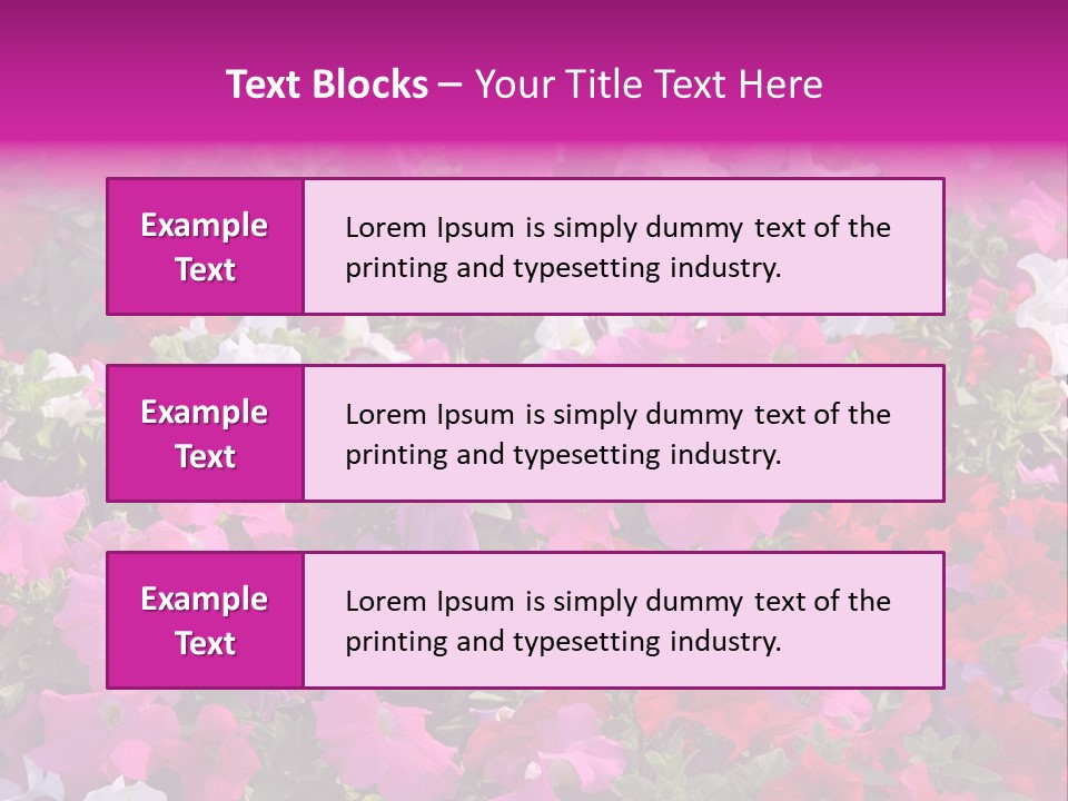 Purple Grow Spring PowerPoint Template