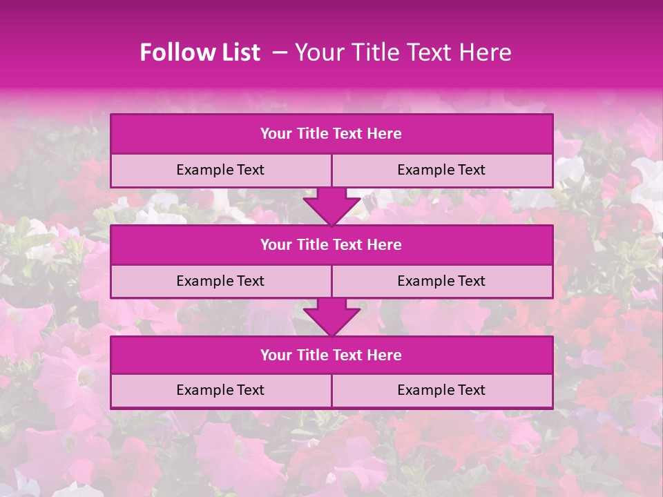 Purple Grow Spring PowerPoint Template