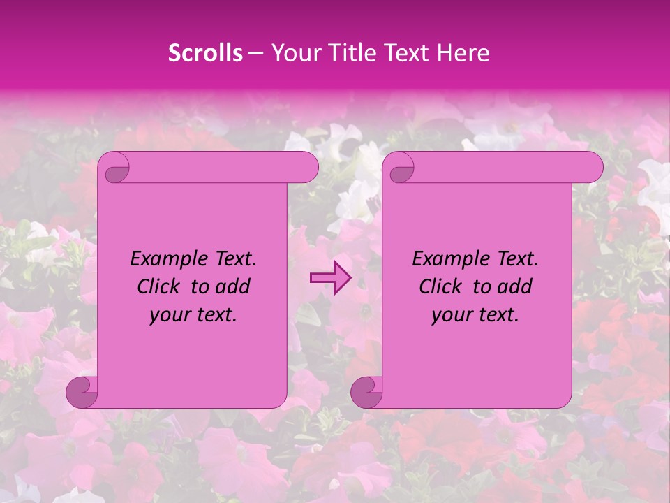 Purple Grow Spring PowerPoint Template