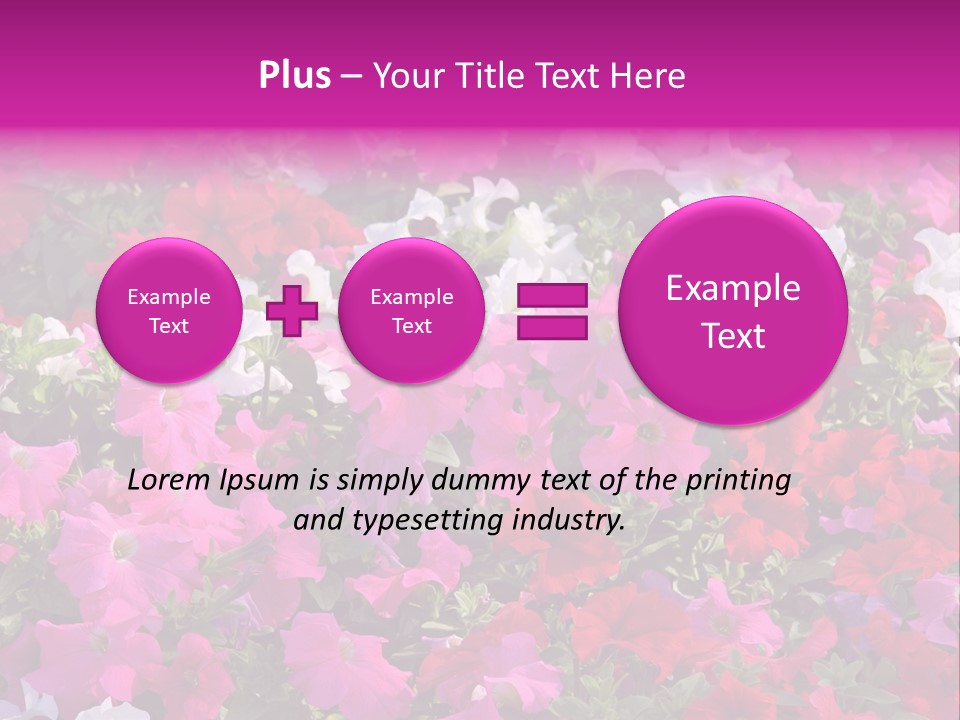 Purple Grow Spring PowerPoint Template
