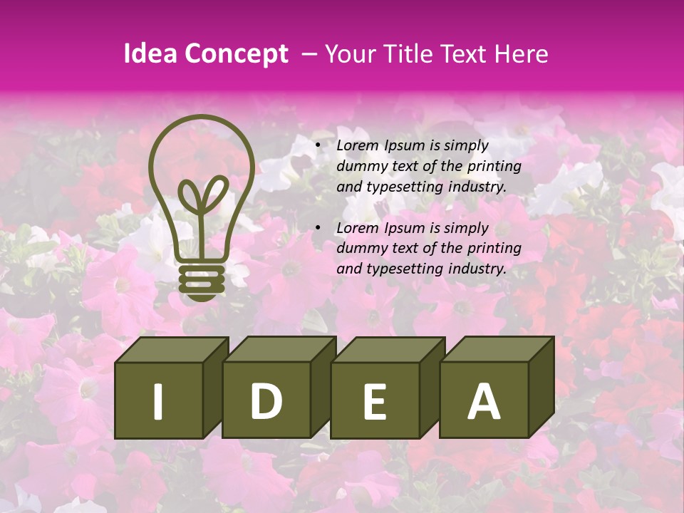 Purple Grow Spring PowerPoint Template