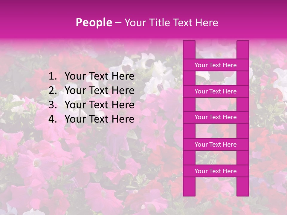 Purple Grow Spring PowerPoint Template