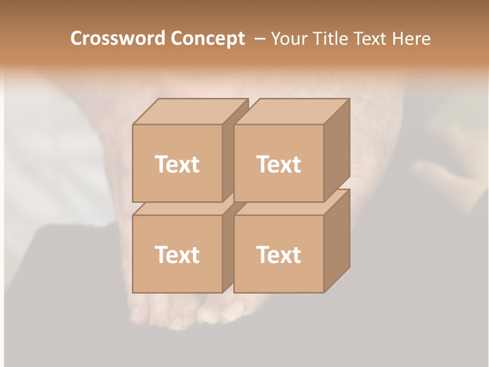 Touch White Massage PowerPoint Template