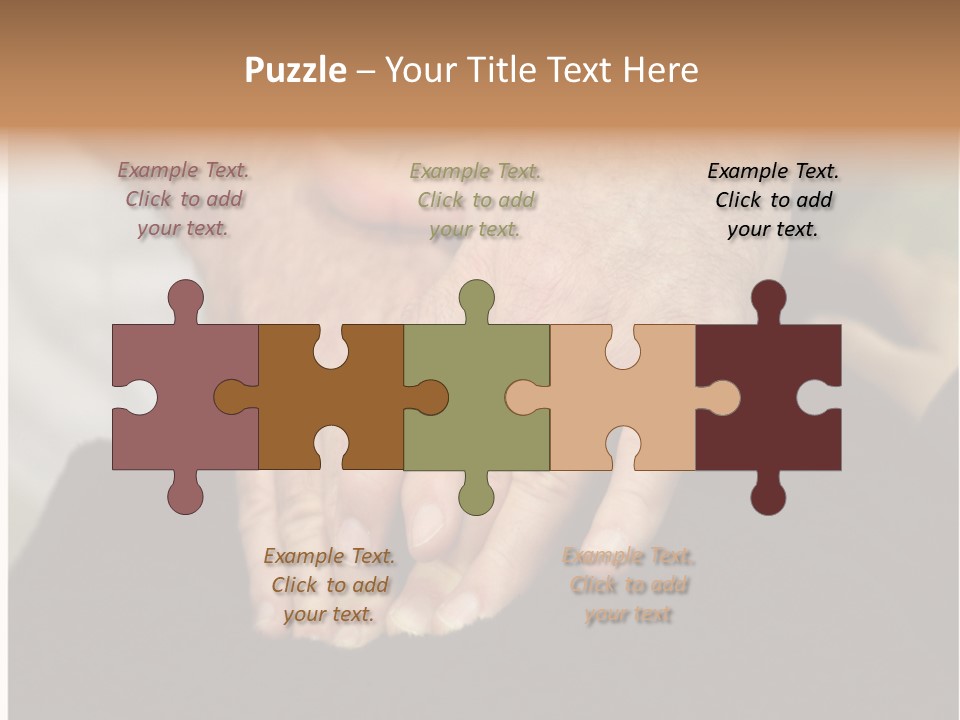 Touch White Massage PowerPoint Template