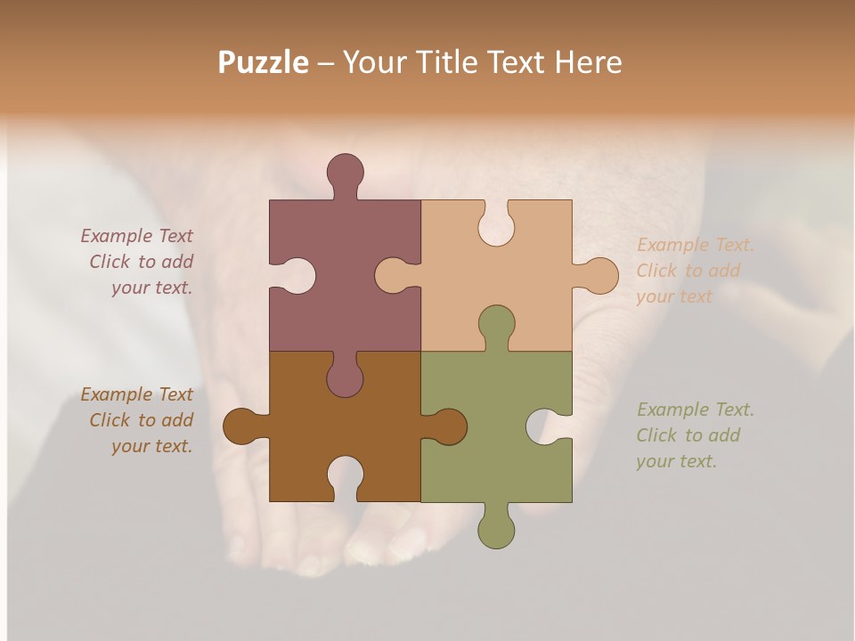 Touch White Massage PowerPoint Template