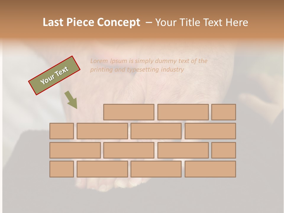 Touch White Massage PowerPoint Template