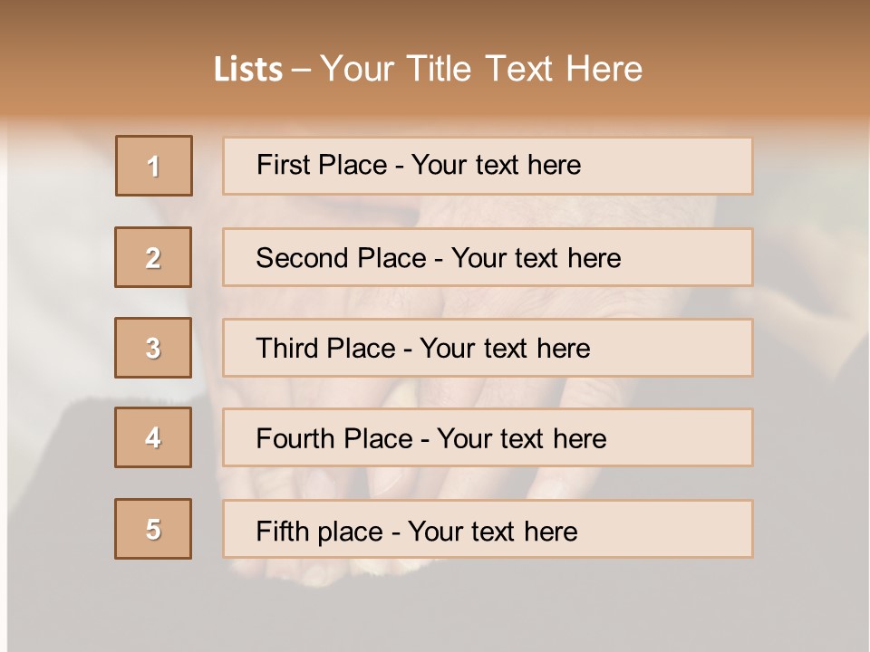 Touch White Massage PowerPoint Template