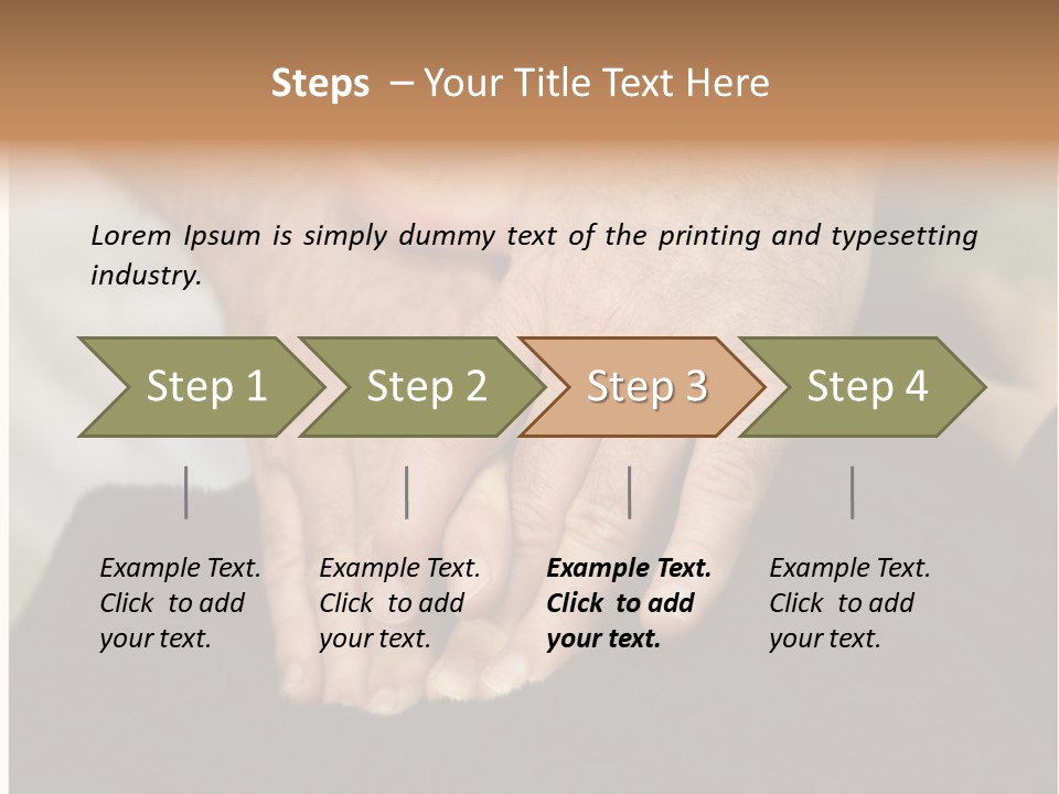 Touch White Massage PowerPoint Template