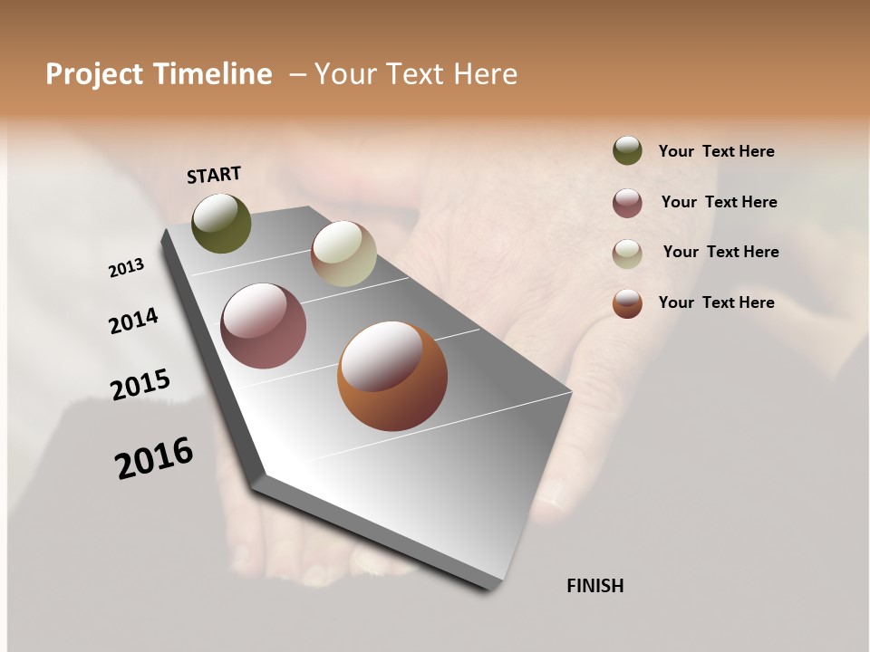 Touch White Massage PowerPoint Template