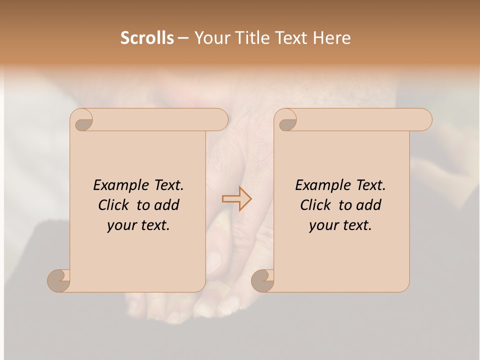 Touch White Massage PowerPoint Template
