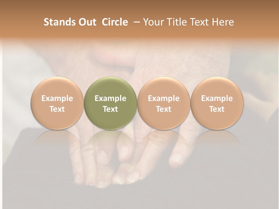 Touch White Massage PowerPoint Template