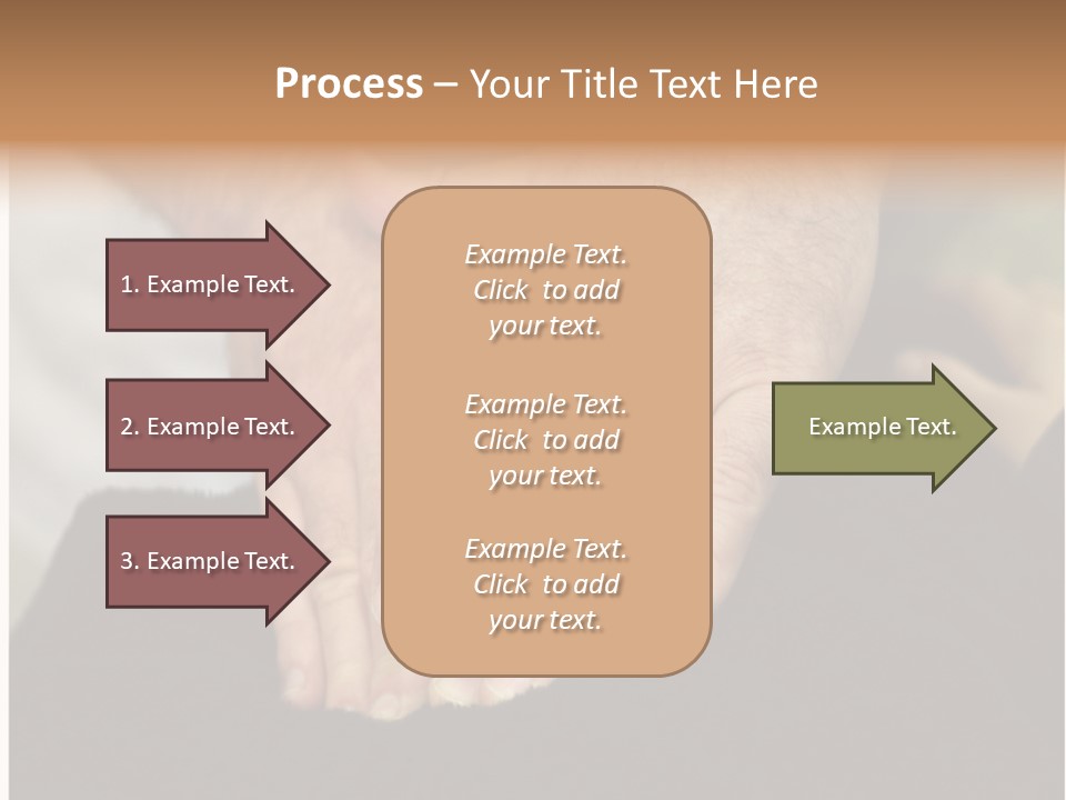 Touch White Massage PowerPoint Template