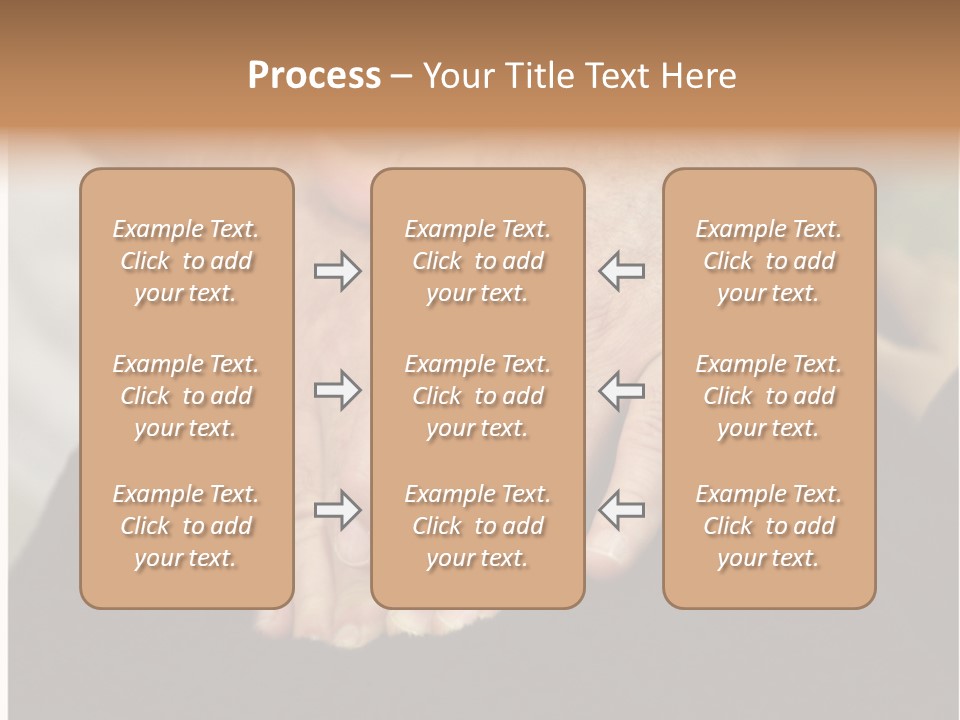 Touch White Massage PowerPoint Template