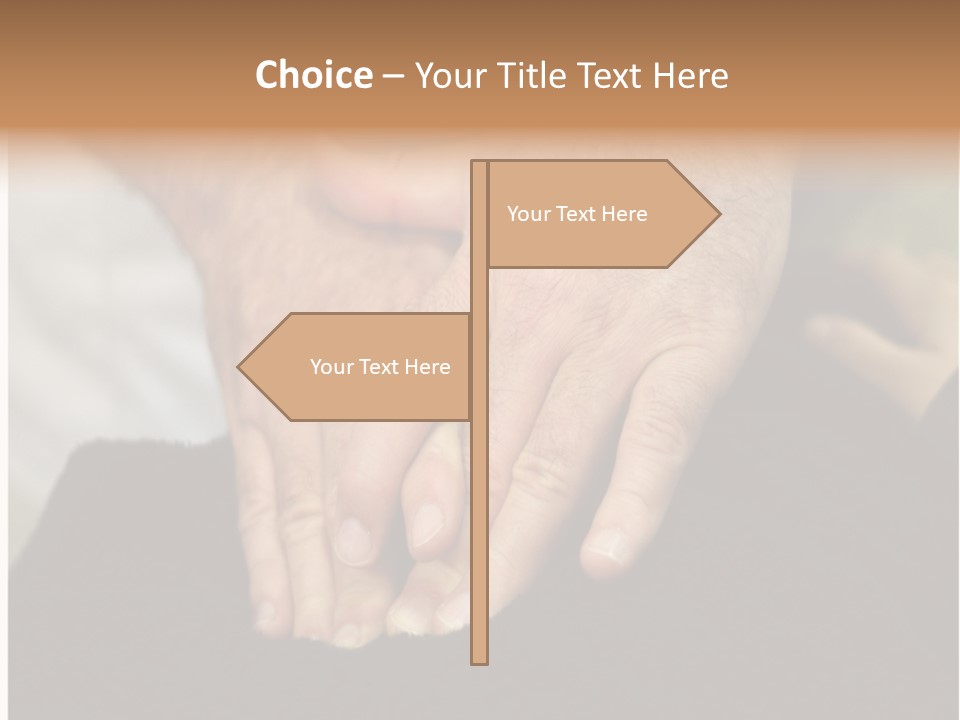 Touch White Massage PowerPoint Template