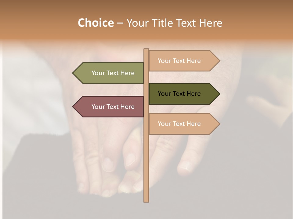 Touch White Massage PowerPoint Template