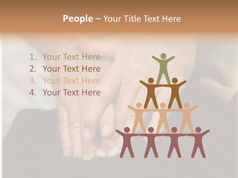 Touch White Massage PowerPoint Template