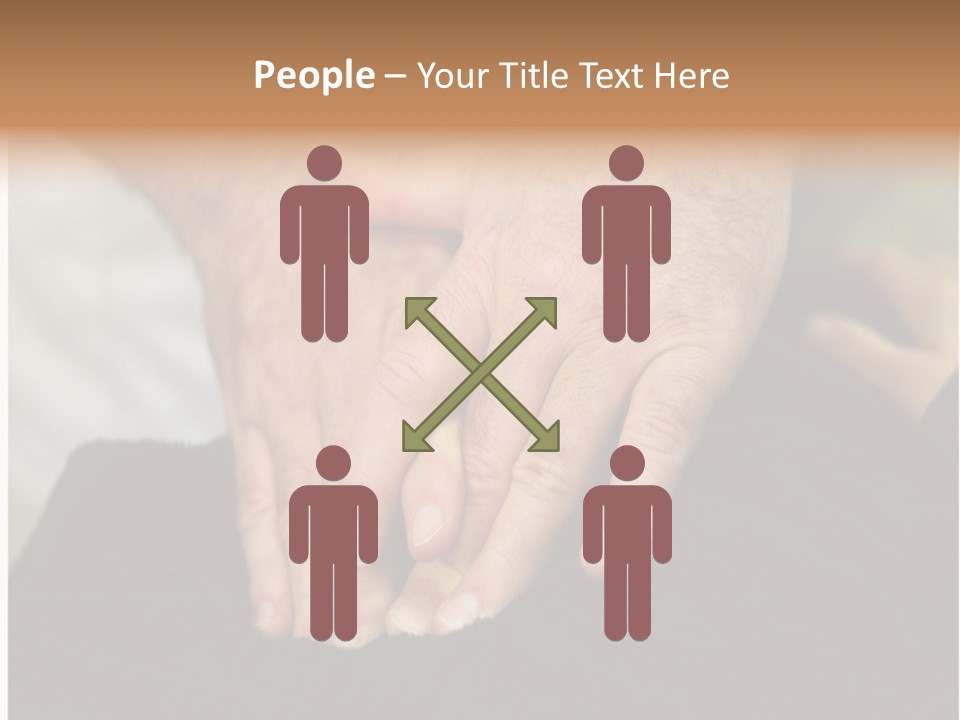 Touch White Massage PowerPoint Template