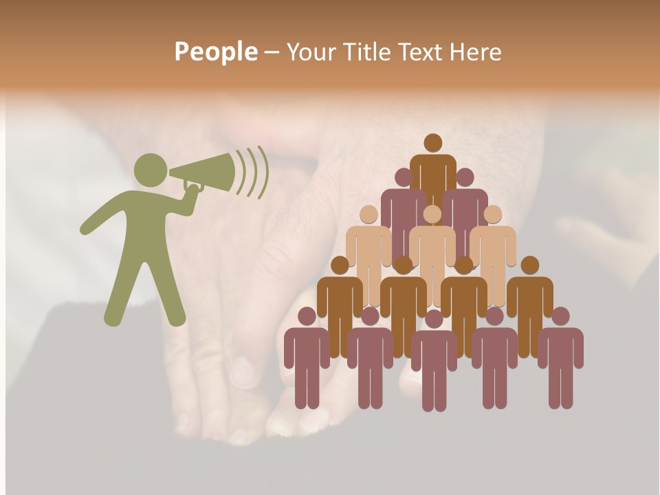 Touch White Massage PowerPoint Template