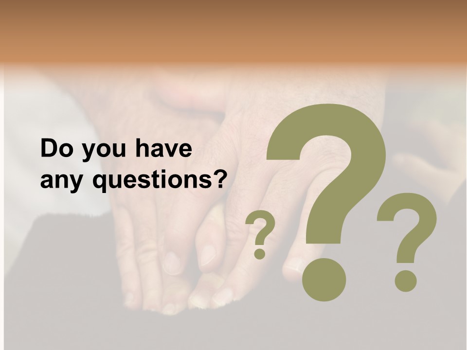 Touch White Massage PowerPoint Template