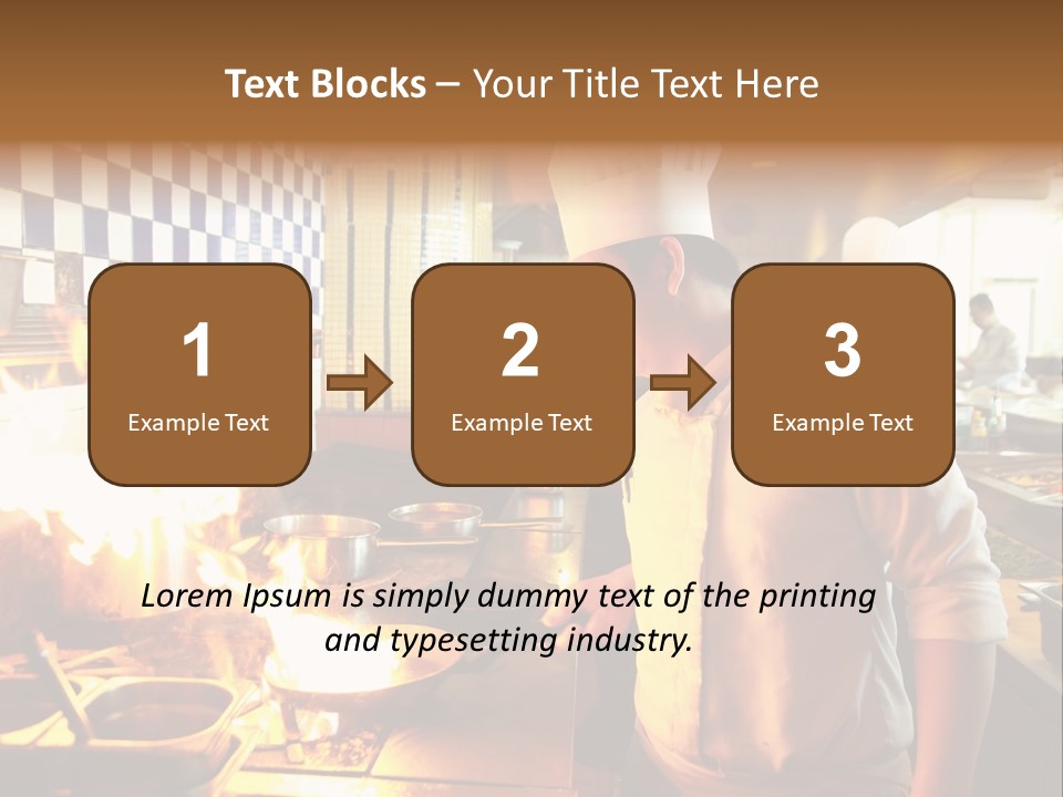 Pan Industry Fire PowerPoint Template