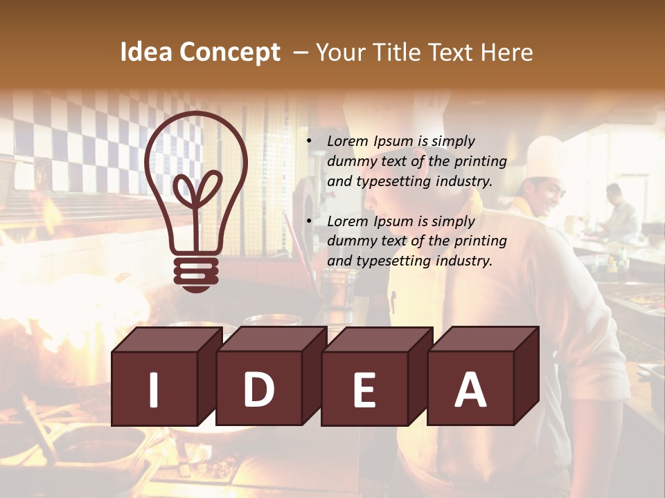 Pan Industry Fire PowerPoint Template