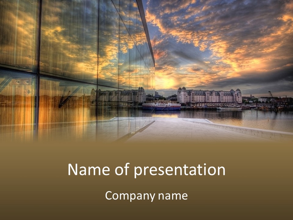 Outside Norway Cloud PowerPoint Template