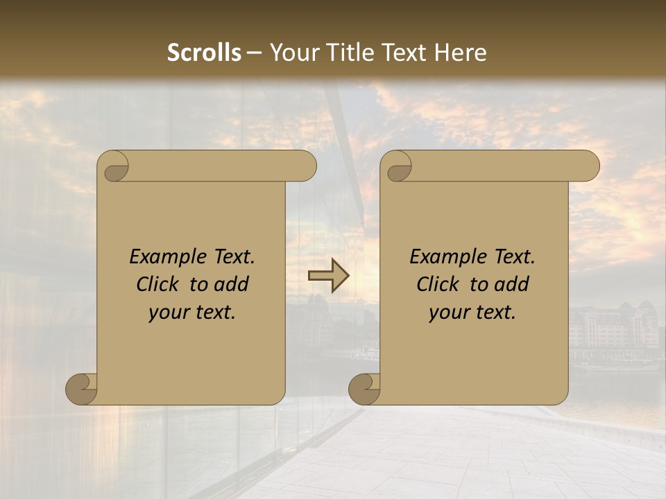 Outside Norway Cloud PowerPoint Template
