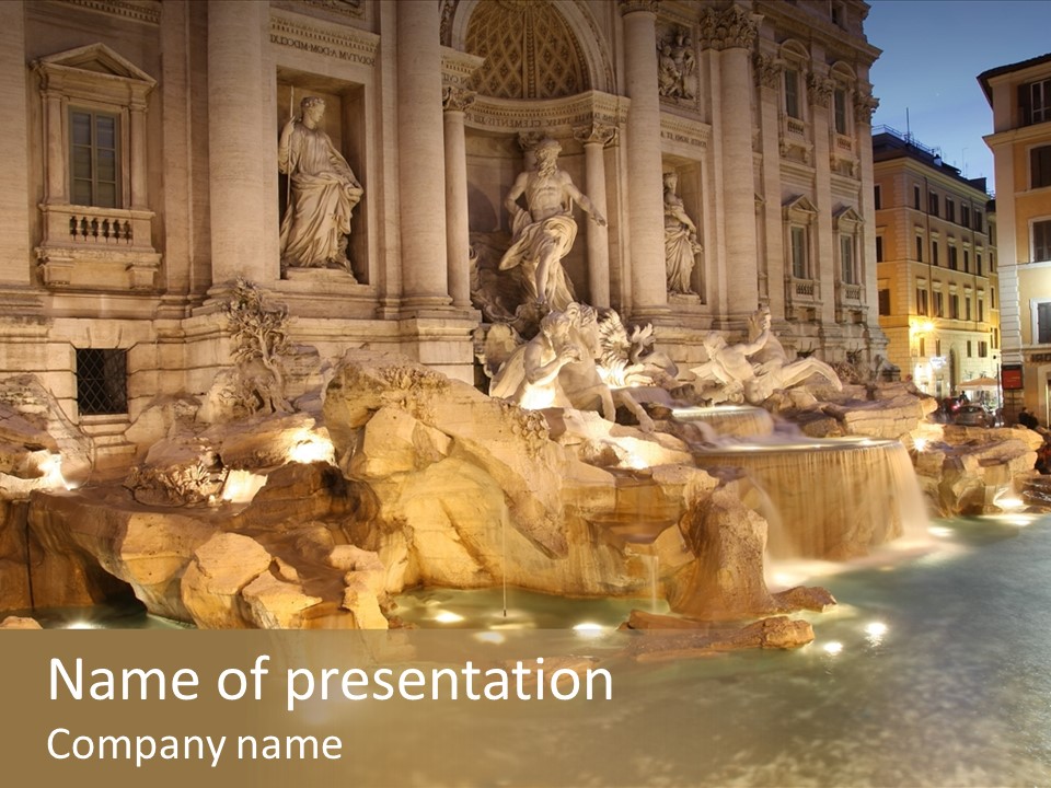 Artistic Basin Triumphal PowerPoint Template