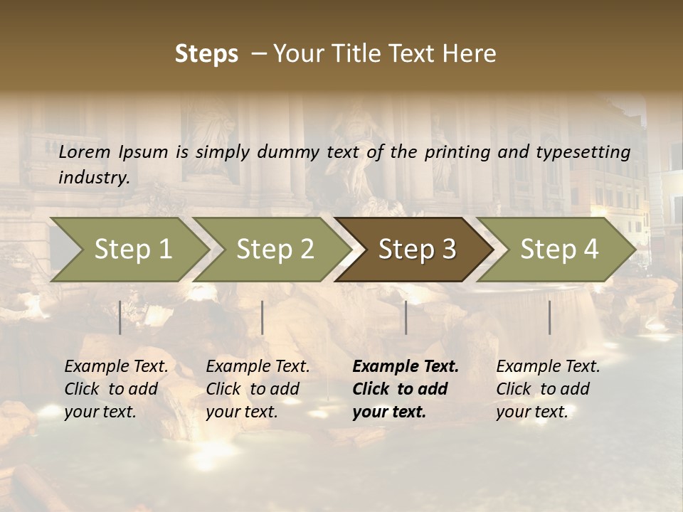 Artistic Basin Triumphal PowerPoint Template