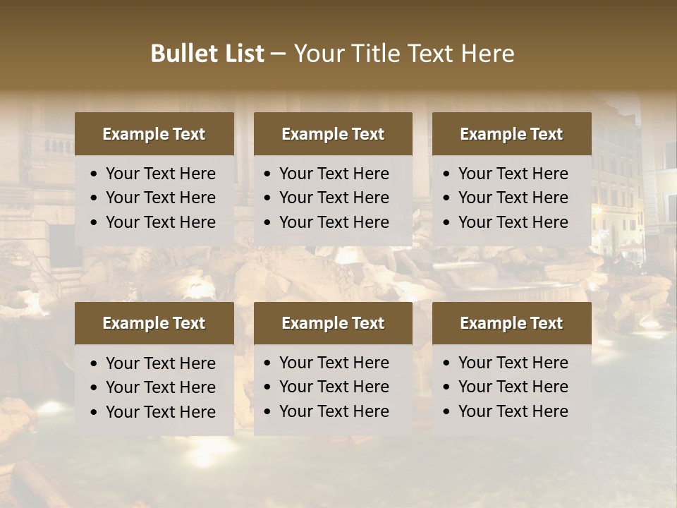 Artistic Basin Triumphal PowerPoint Template