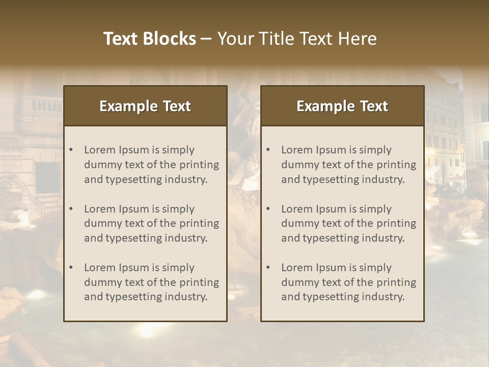 Artistic Basin Triumphal PowerPoint Template