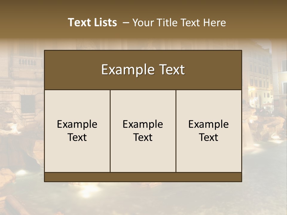 Artistic Basin Triumphal PowerPoint Template