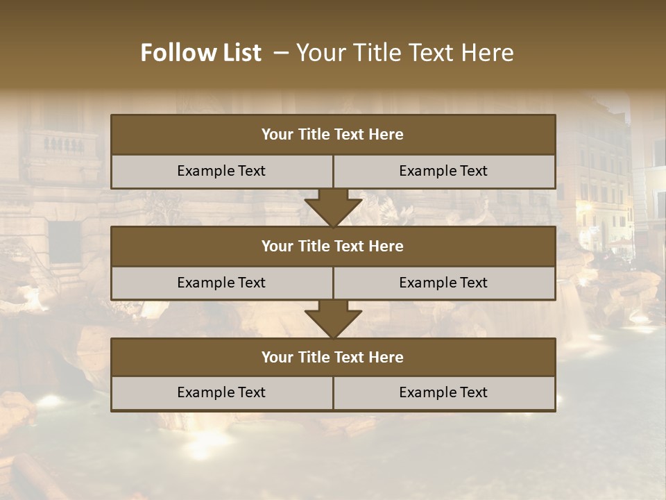 Artistic Basin Triumphal PowerPoint Template