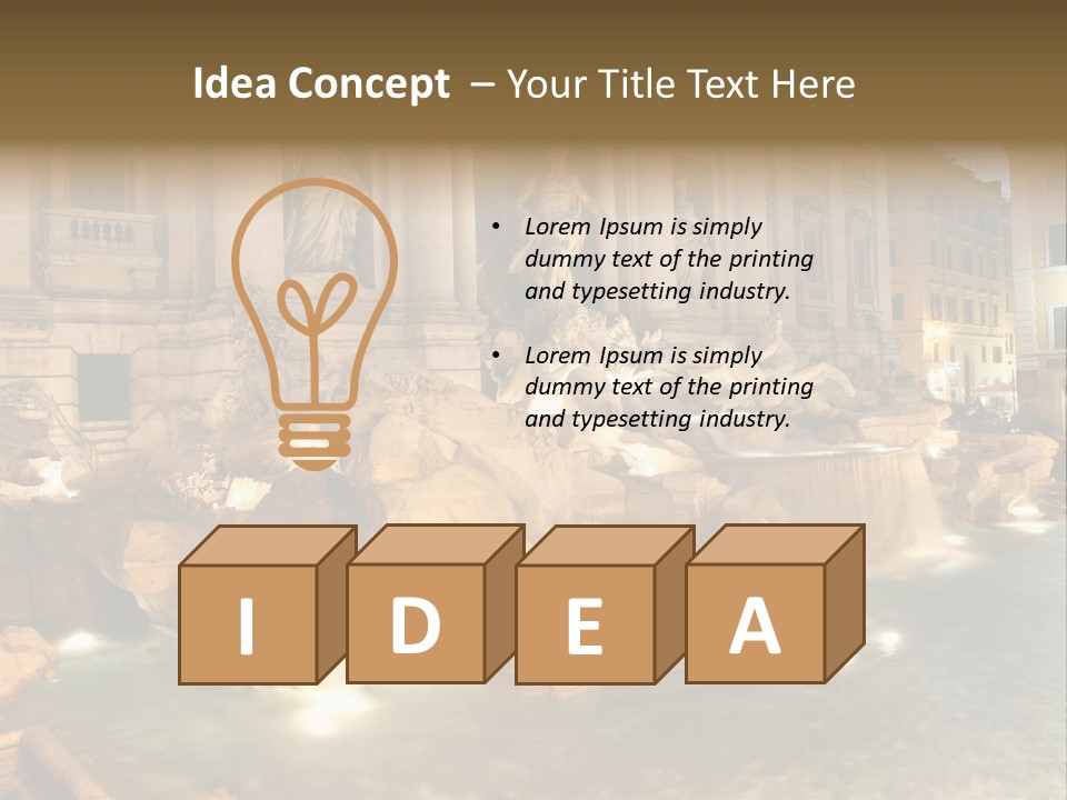 Artistic Basin Triumphal PowerPoint Template