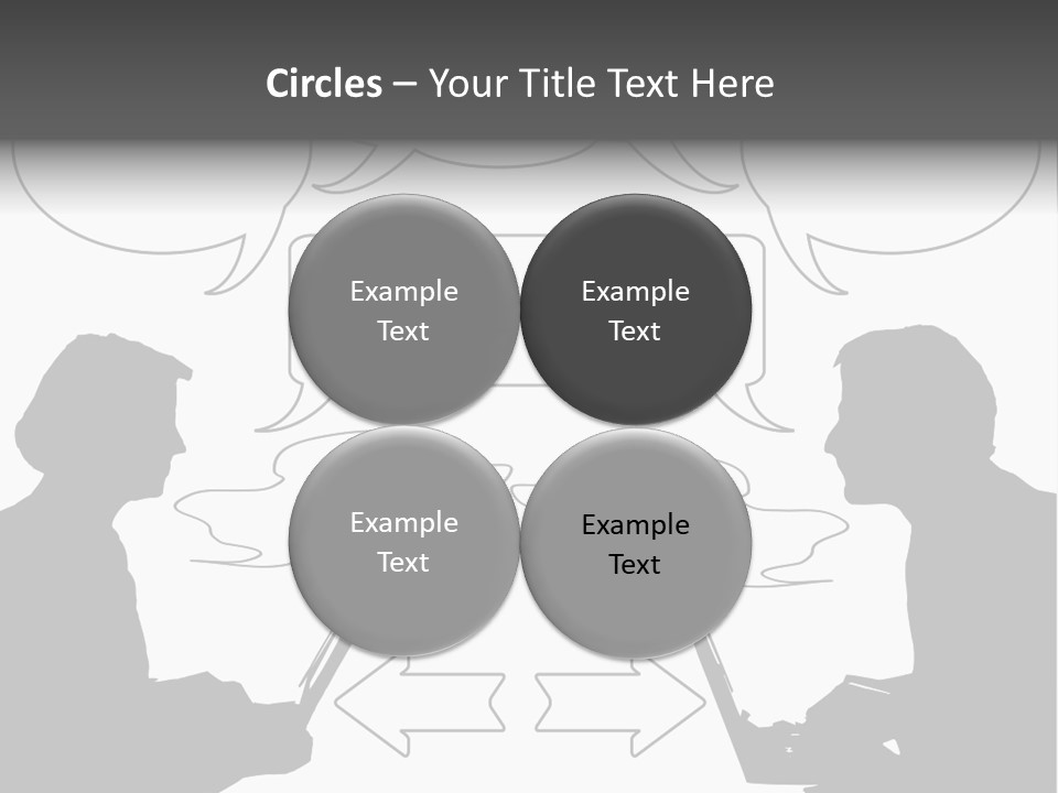 Laptop Shadow Graphic PowerPoint Template