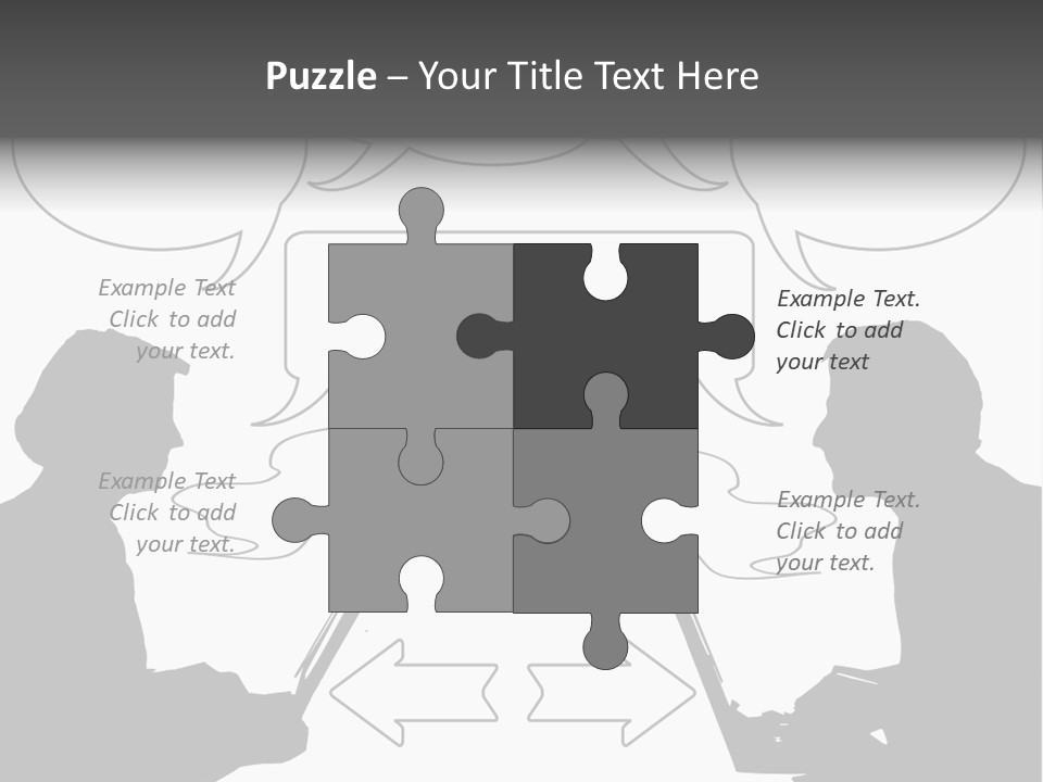 Laptop Shadow Graphic PowerPoint Template