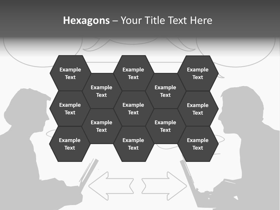 Laptop Shadow Graphic PowerPoint Template