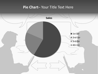 Laptop Shadow Graphic PowerPoint Template